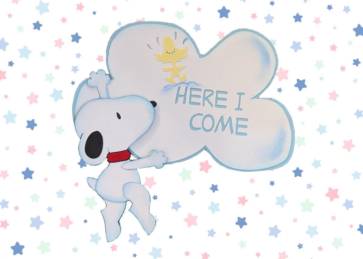 Baby Snoopy Baby Shower Decorations Woodstock & Snoopy Clouds