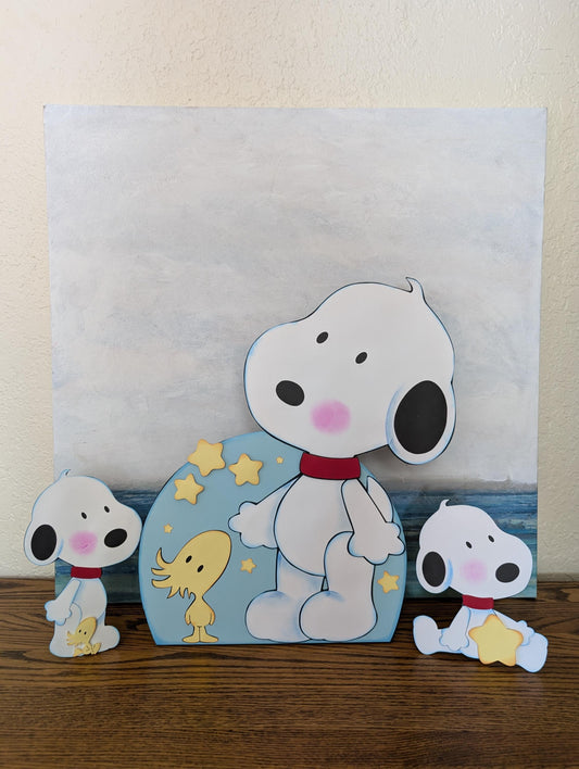 Baby Snoopy Baby Shower Decorations Standing Decoration Centerpiece