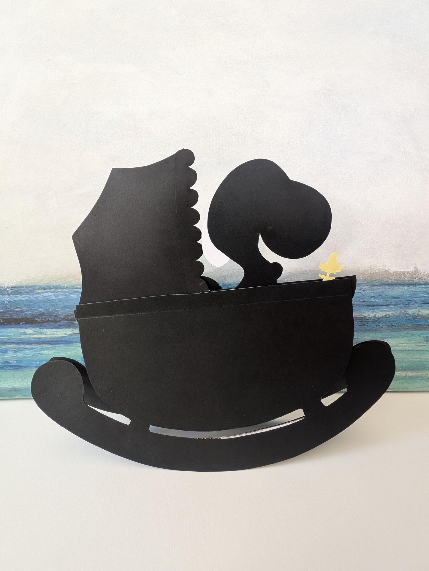 Baby Snoopy Baby Shower Decorations Rocking Cradle Snoopy Really Rocks Centerpiece