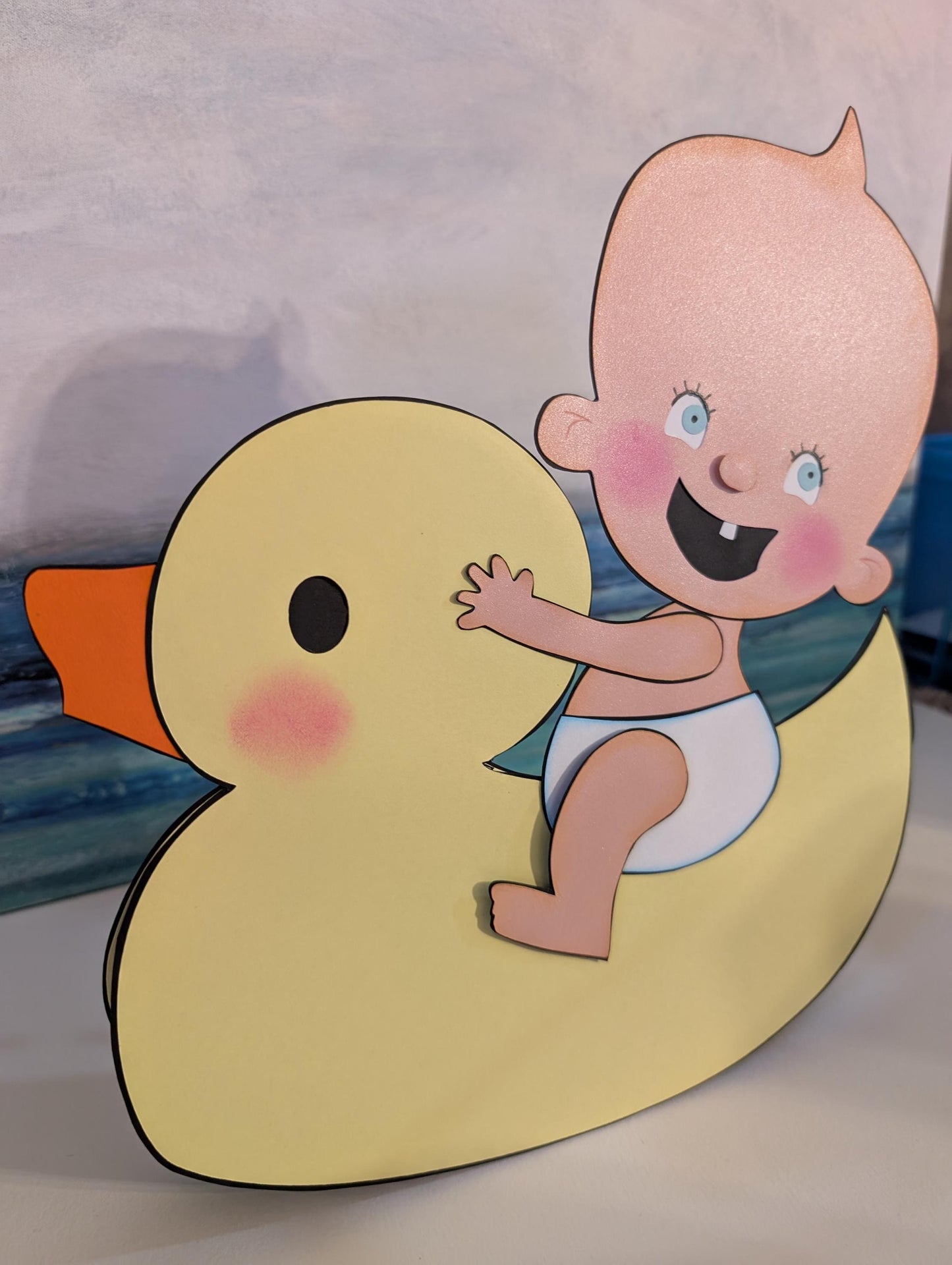 Baby Duck Baby Shower Decorations Rocking Duckie Duck Centerpiece