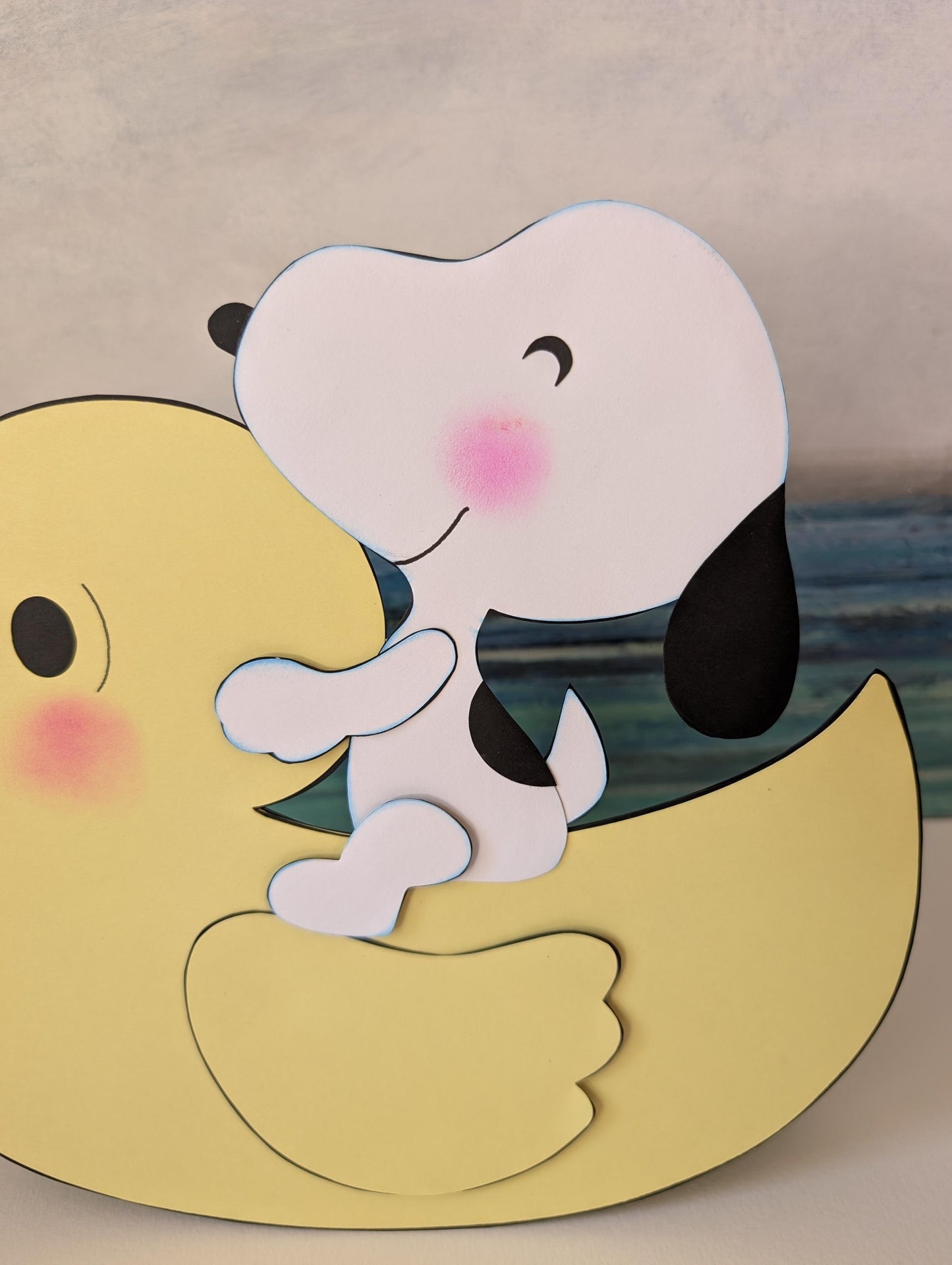 Baby Snoopy Baby Shower Decorations Snoopy Rocking on a Duck Baby Shower Centerpiece