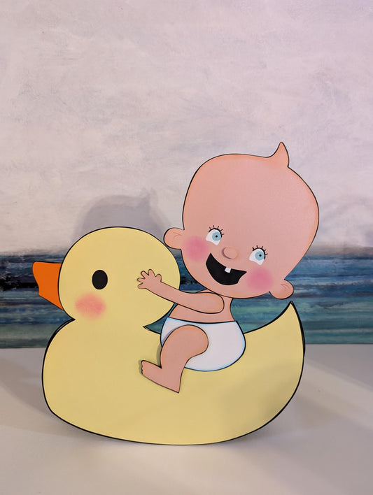 Baby Duck Baby Shower Decorations Rocking Duckie Duck Centerpiece