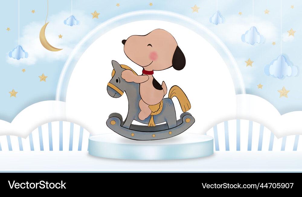 Baby Snoopy Baby Shower Decorations Rocking Horse Snoopy Really Rocks Centerpiece