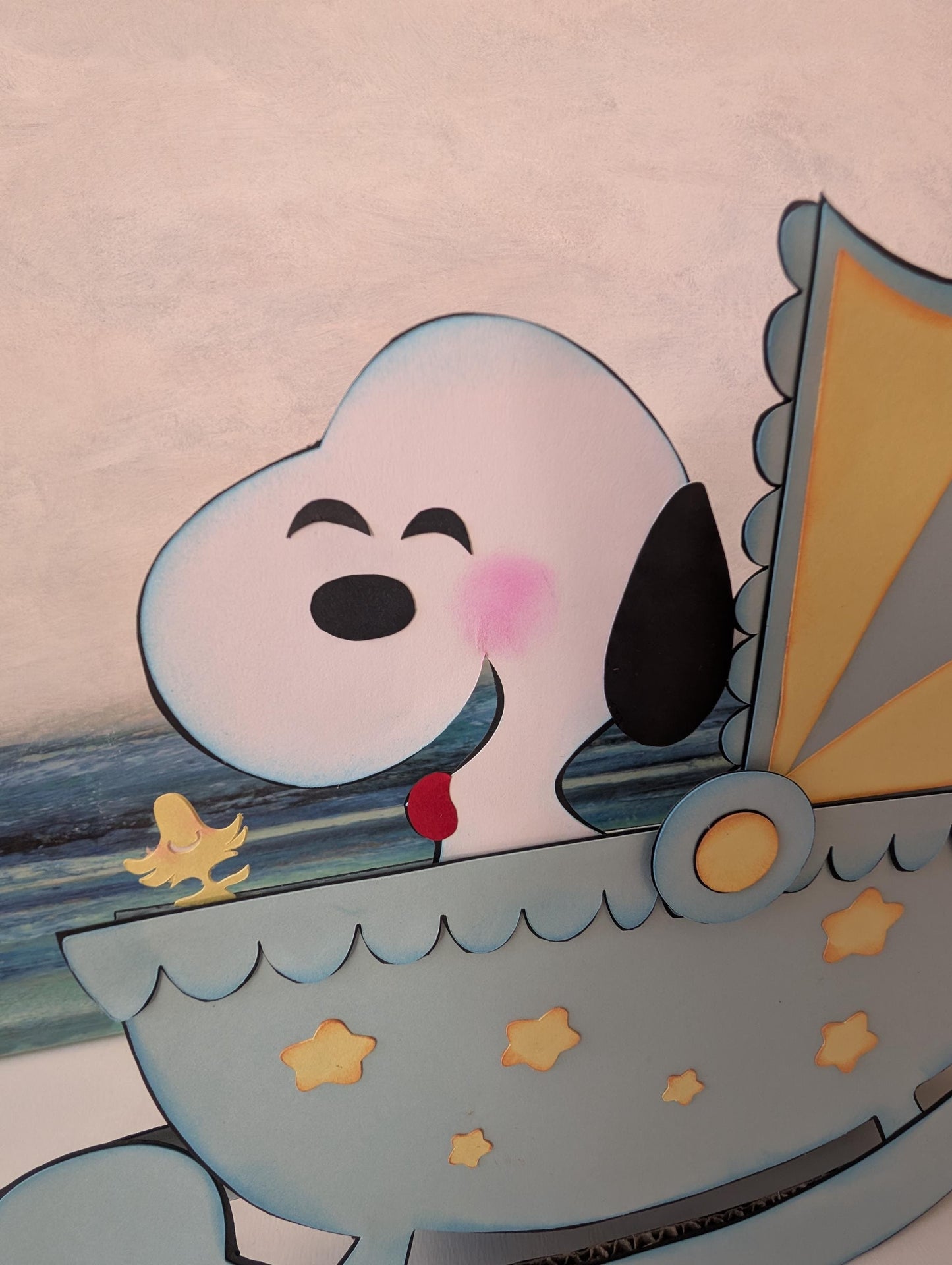 Baby Snoopy Baby Shower Decorations Rocking Cradle Snoopy Really Rocks Centerpiece