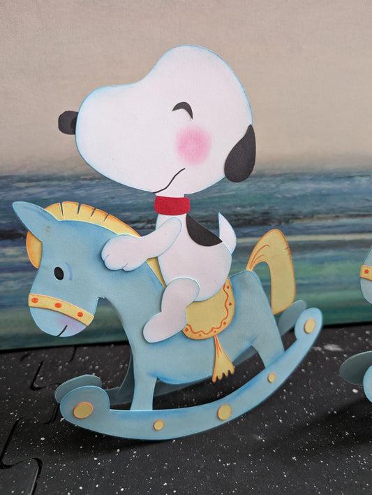 Baby Snoopy Baby Shower Decorations Lil' Rockers Snoopy Rocking Horse